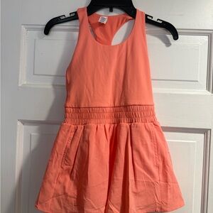 Girls - Yogalicious Coral Sleeveless Romper - 10 Y